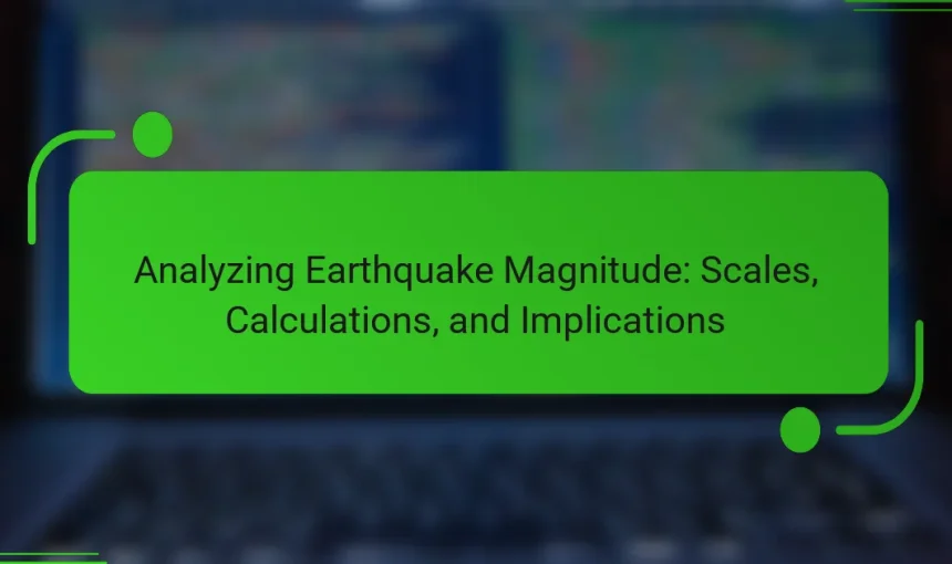 Analyzing Earthquake Magnitude: Scales, Calculations, and Implications