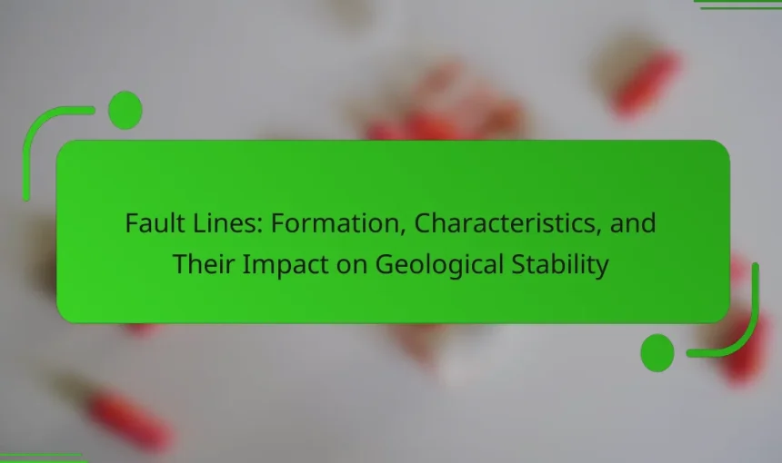 Fault Lines: Formation, Characteristics, and Their Impact on Geological Stability