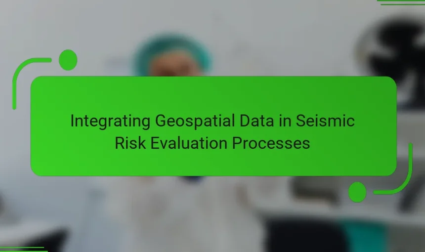 Integrating Geospatial Data in Seismic Risk Evaluation Processes