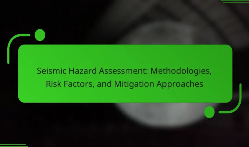 Seismic Hazard Assessment: Methodologies, Risk Factors, and Mitigation Approaches