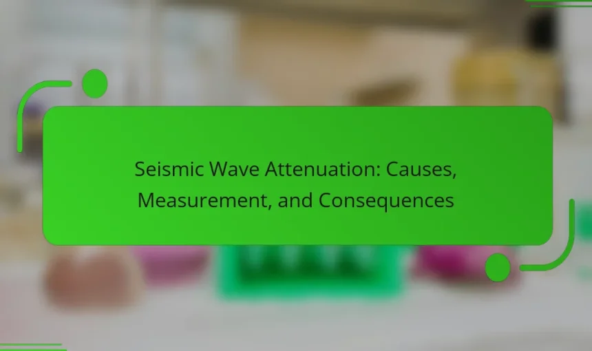 Seismic Wave Attenuation: Causes, Measurement, and Consequences