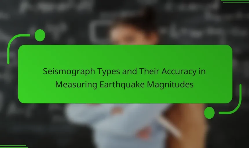 Seismograph Types and Their Accuracy in Measuring Earthquake Magnitudes