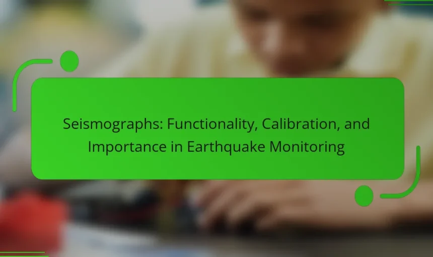 Seismographs: Functionality, Calibration, and Importance in Earthquake Monitoring