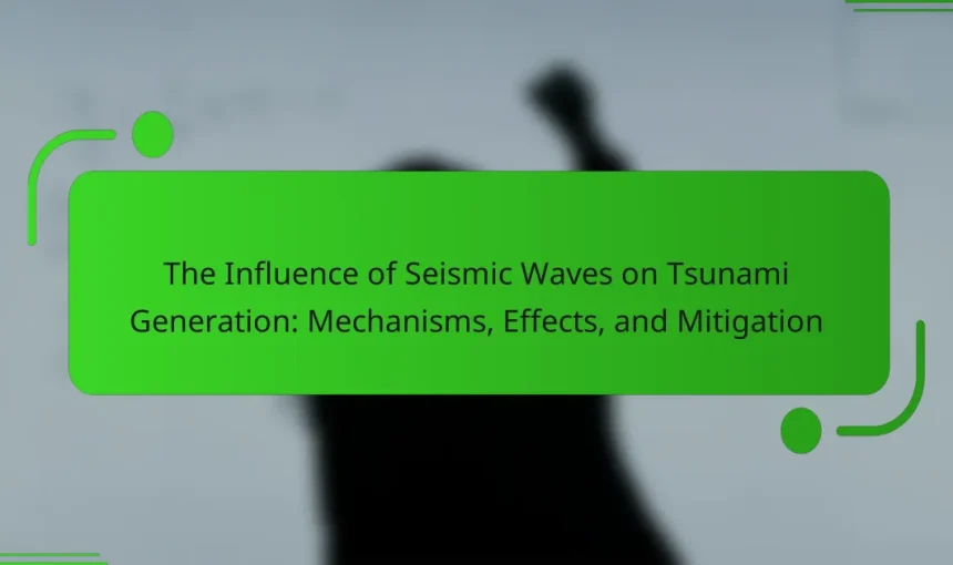 The Influence of Seismic Waves on Tsunami Generation: Mechanisms, Effects, and Mitigation