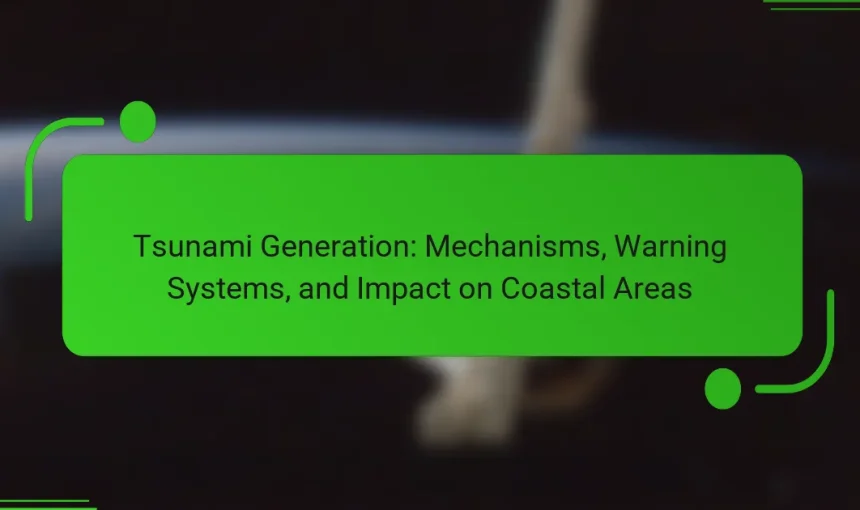 Tsunami Generation: Mechanisms, Warning Systems, and Impact on Coastal Areas
