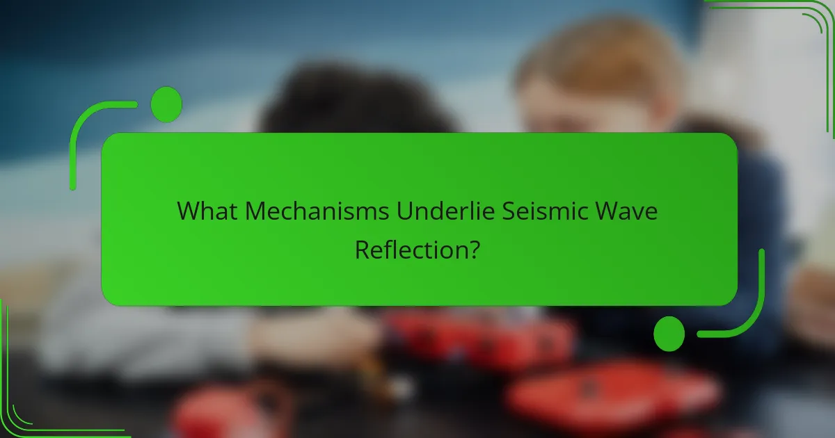 What Mechanisms Underlie Seismic Wave Reflection?